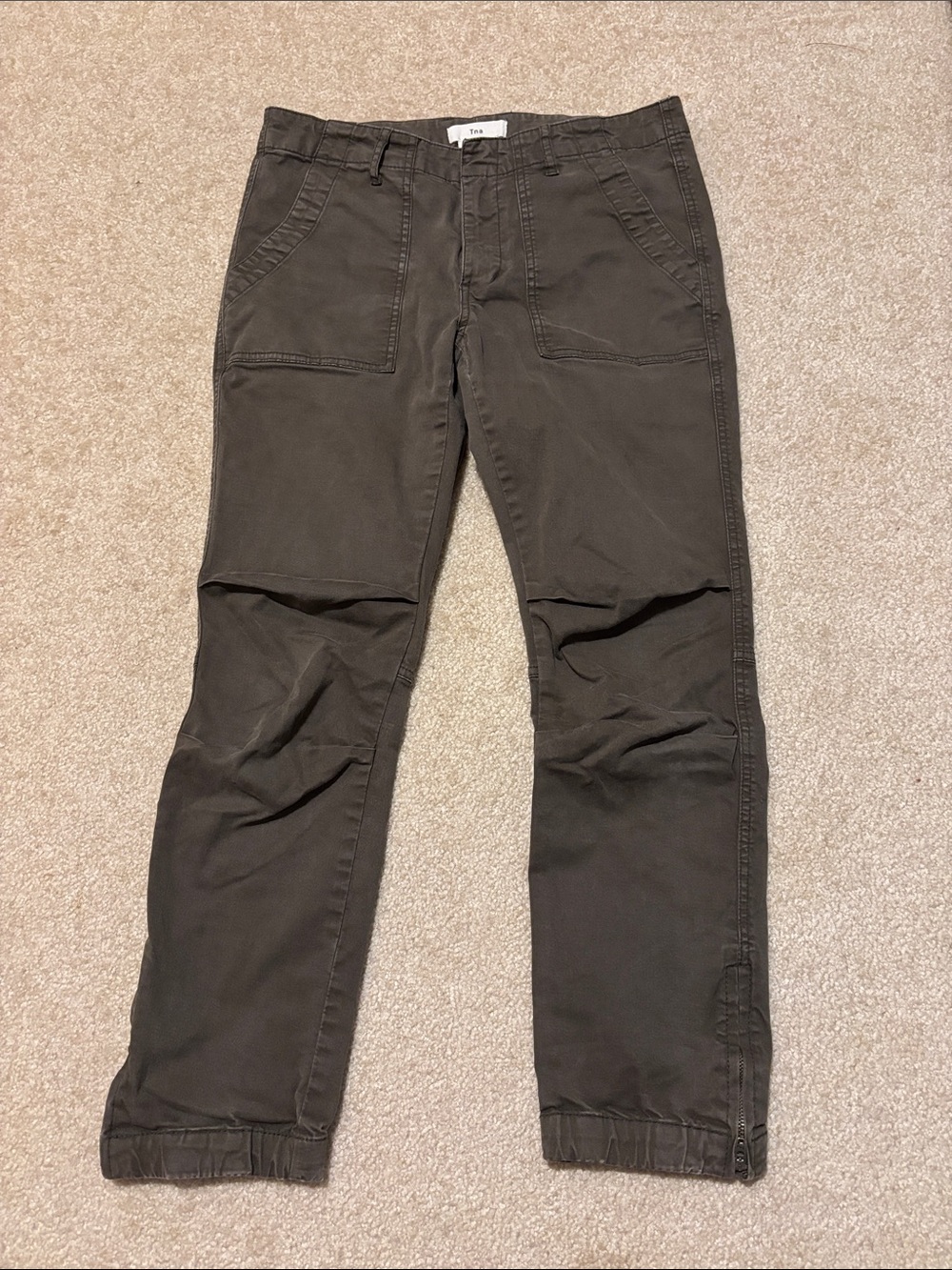 TNA Olive Green Cargo Pants